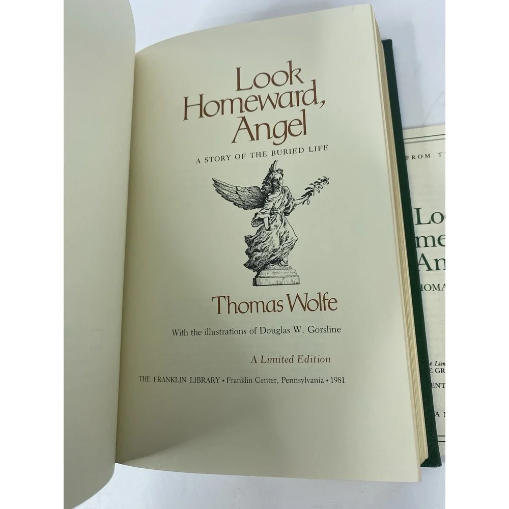 Look‎ Homeward, Angel Thomas Wolfe Franklin Library Leather 1981